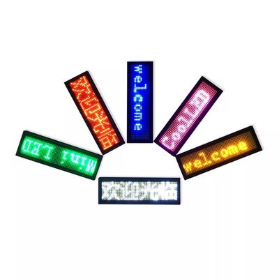 Affichage du badge de nom LED 5V 0,5A avec contrôle Bluetooth 7-10 heures