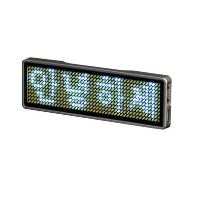 93*30*6mm Affichage créatif LED Badge de nom, défilement sans fil Led Plaque de nom